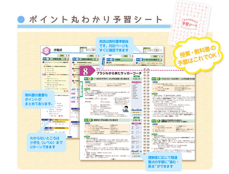 ポイント丸わかり予習シート
